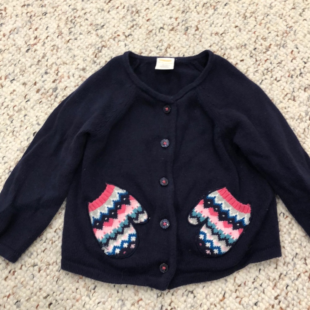 GYMBOREE CARDIGAN PINK MITTENS 18-24 MOS